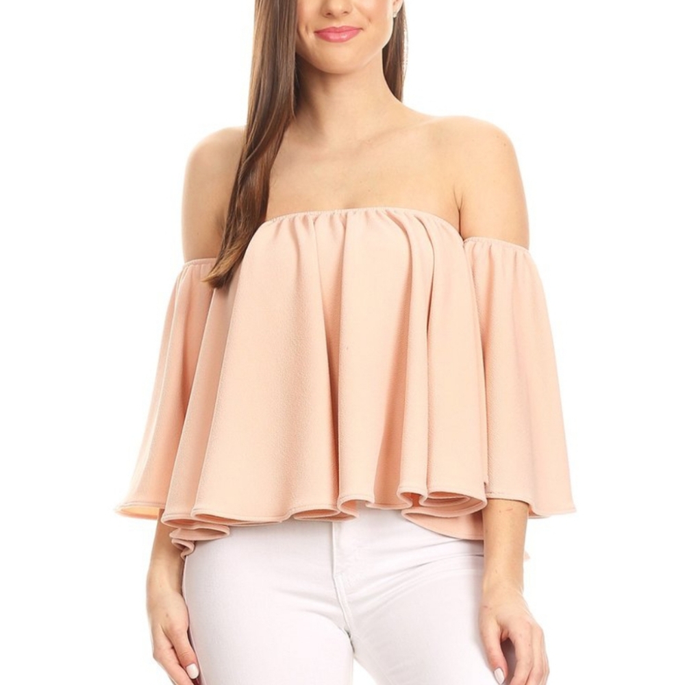 💕Nema Avenue blush off-shoulder top.💕